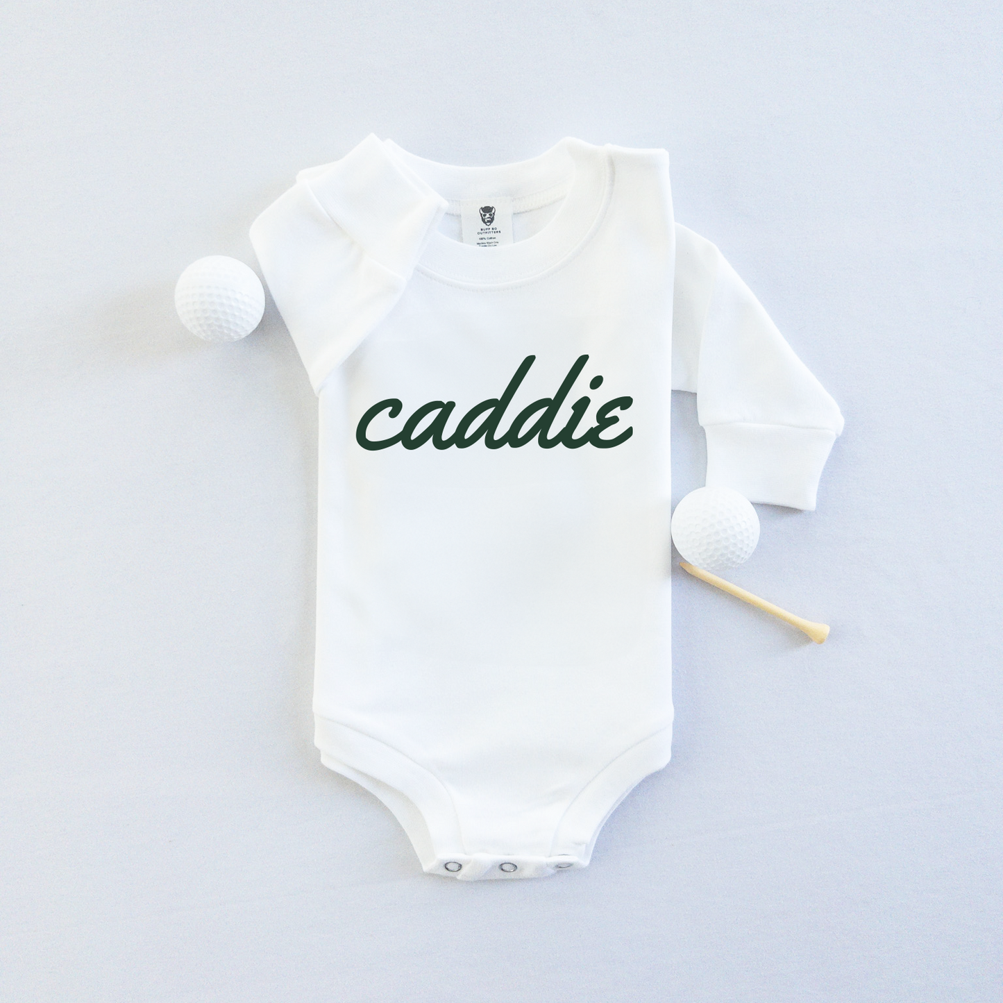 Caddie Script Font Golf Theme Baby Infant Bodysuit Onesie®