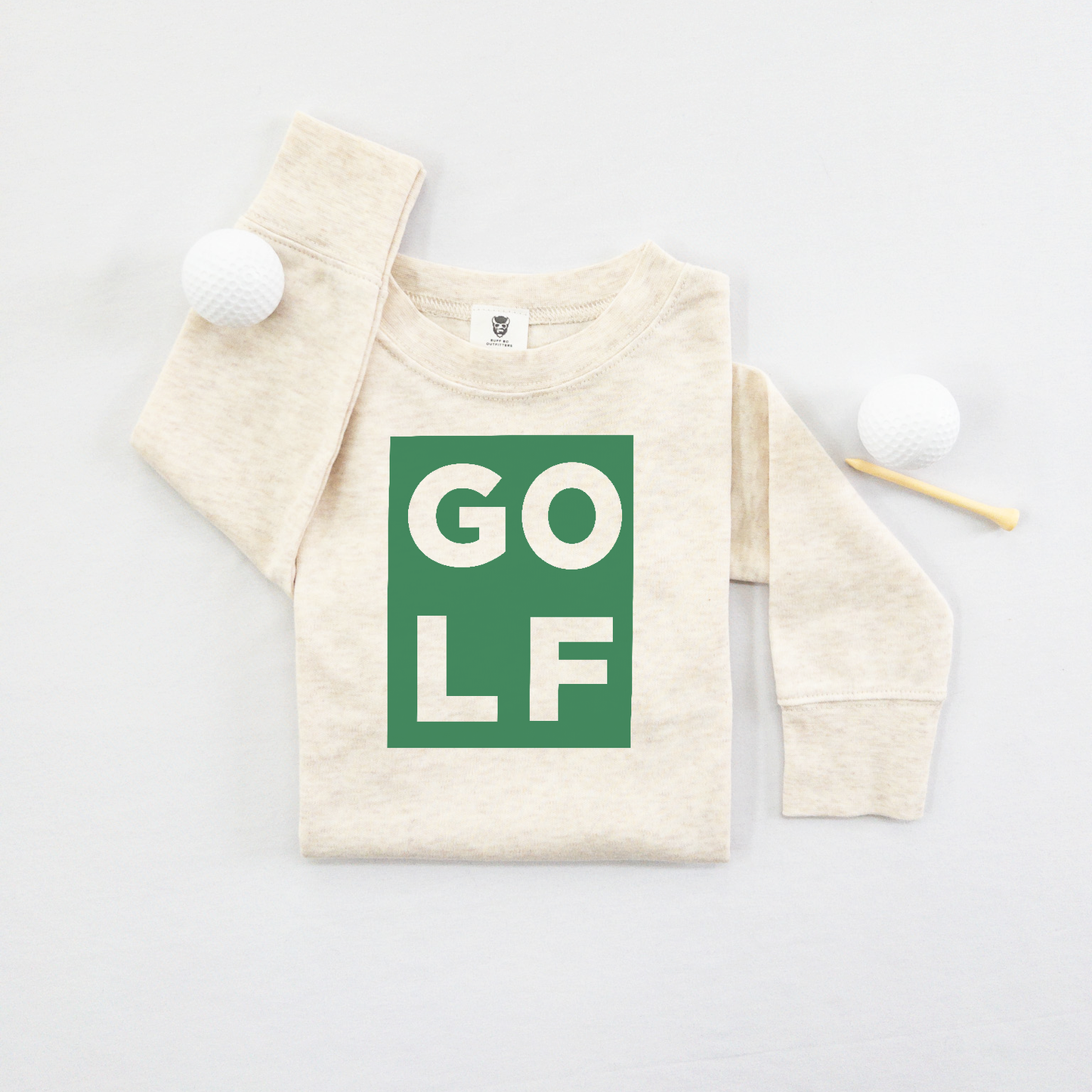 Golf Block Golf Theme Shirt Kids Toddler Lightweight Sweatshirt