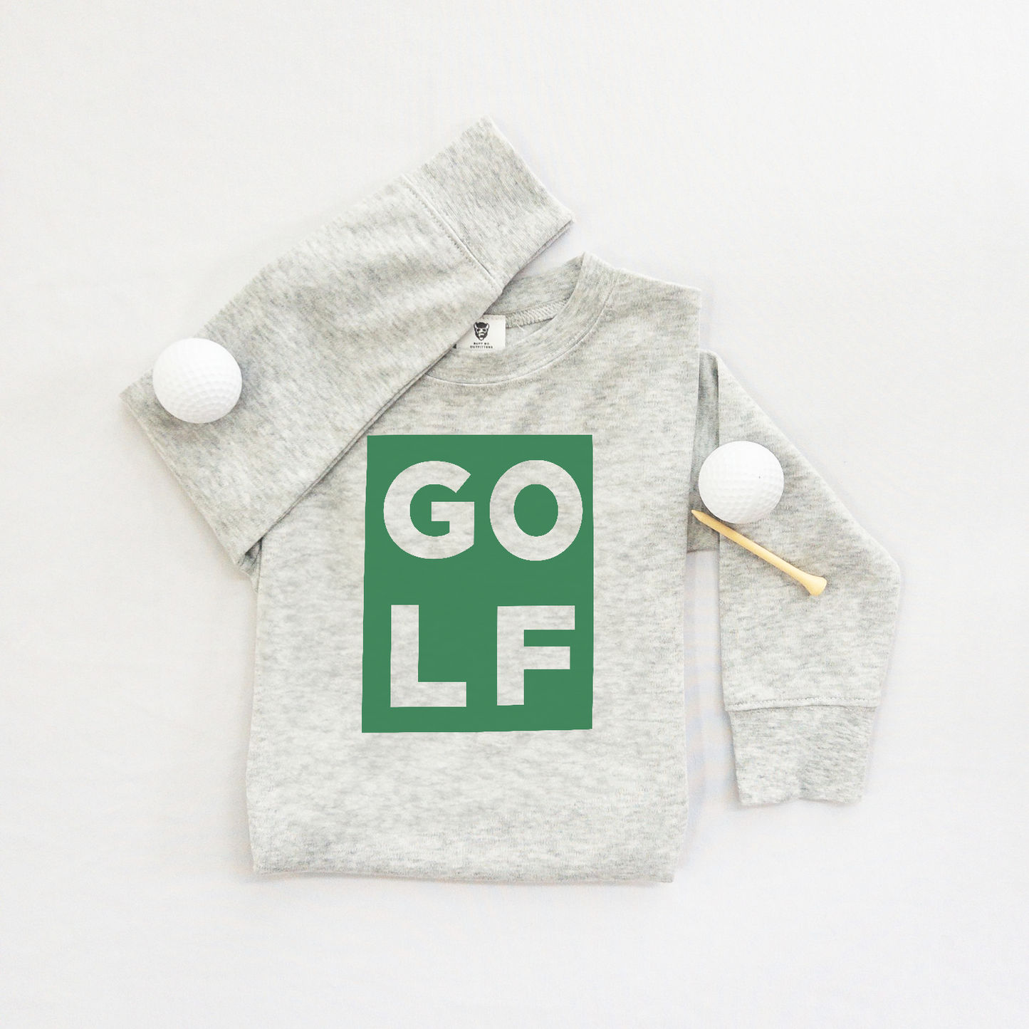 Golf Block Golf Theme Shirt Kids Toddler Lightweight Sweatshirt