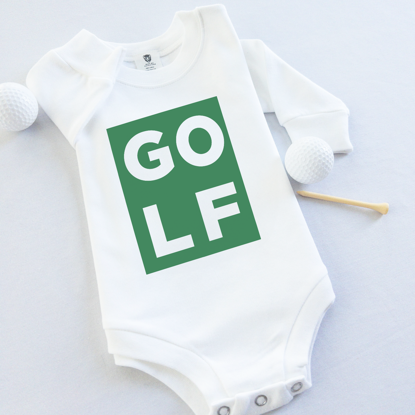 Golf Block Letter Infant Bodysuit or Romper