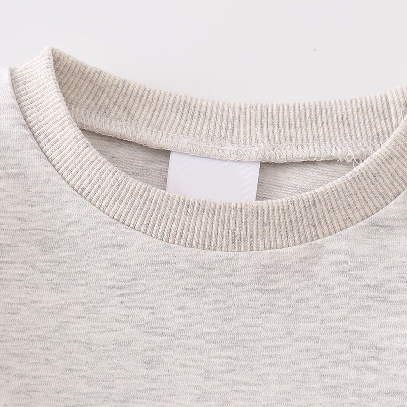 3/4 Sleeve Lightweight Sweatshirt in Grey