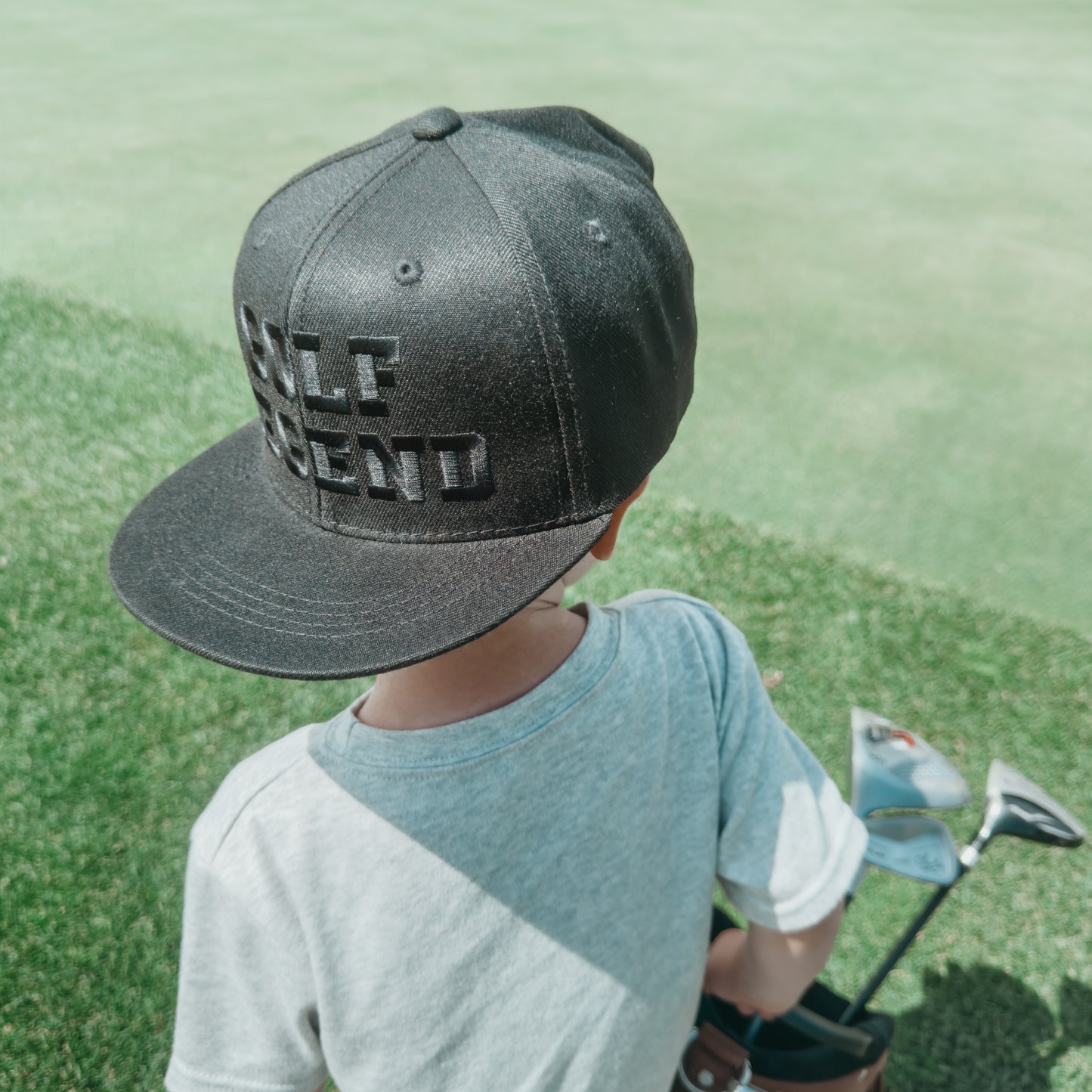 Golf Legend Youth Snapback Flat Bill Trucker Hat