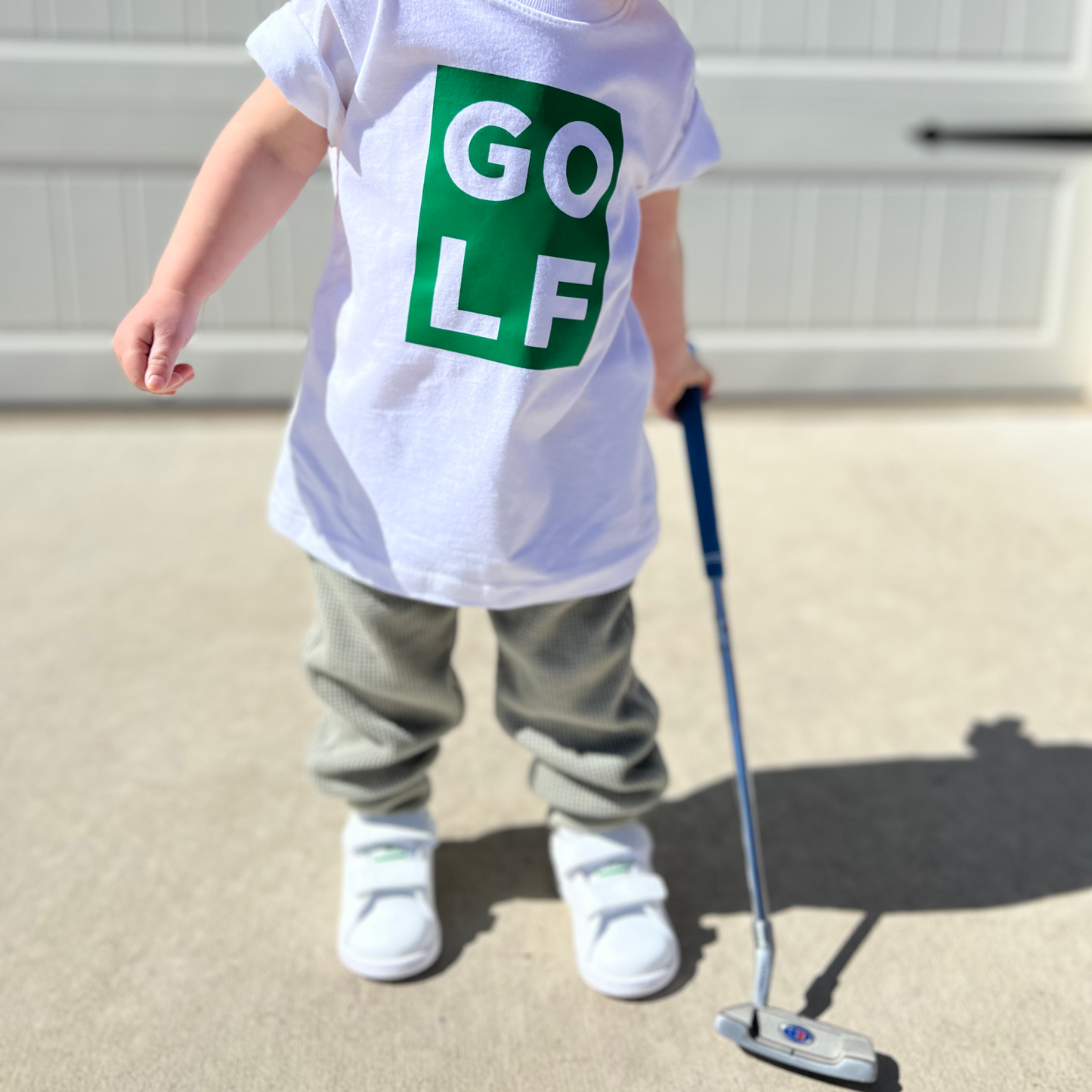 Golf Block Letter Golf Birthday Shirt Kids Toddler Youth T-Shirt or Baby Bodysuit