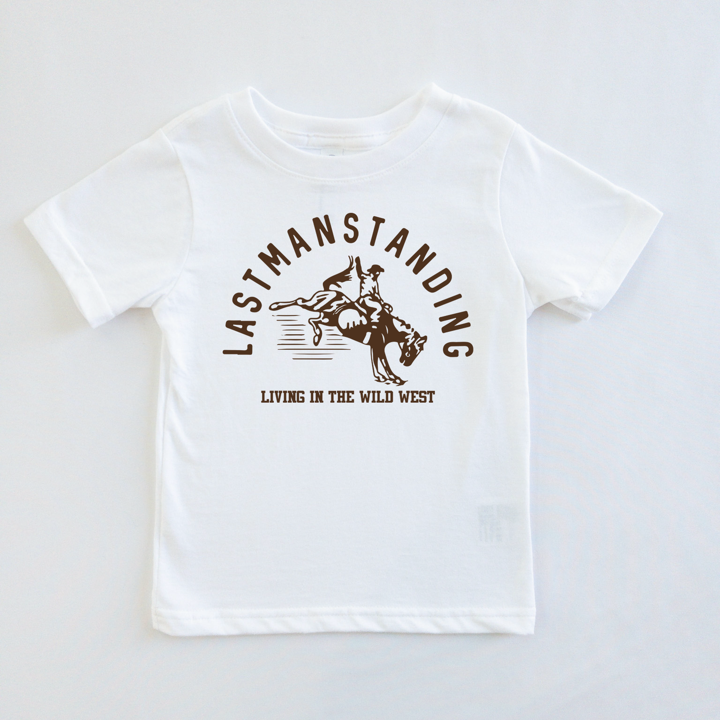 Last Man Standing Wild West Theme Toddler Kids T-Shirt or Baby Bodysuit