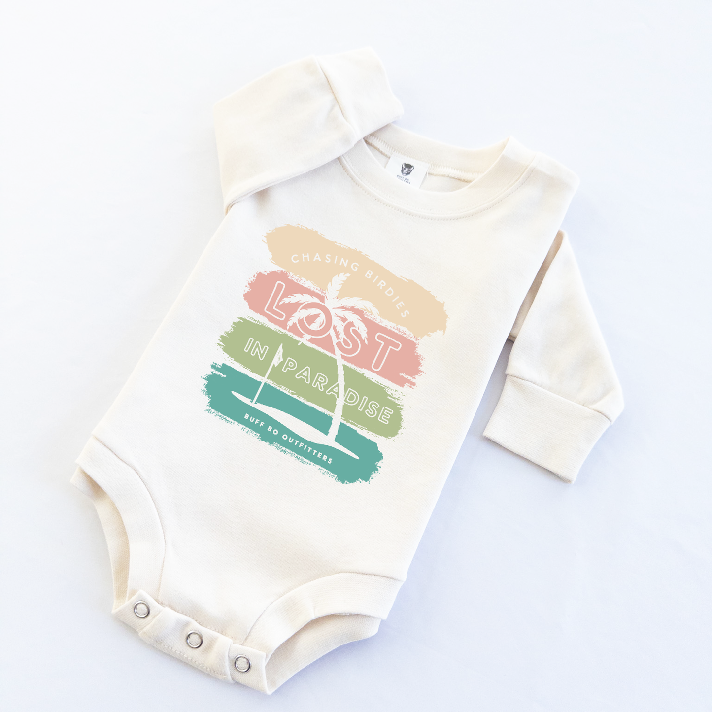 Chasin' Birdies Lost in Paradise Golf Theme Baby Infant Bodysuit Onesie®