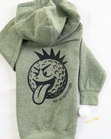 Fun Punk Rock Golf Ball Youth Toddler Fleece Hoodie Sweatshirt
