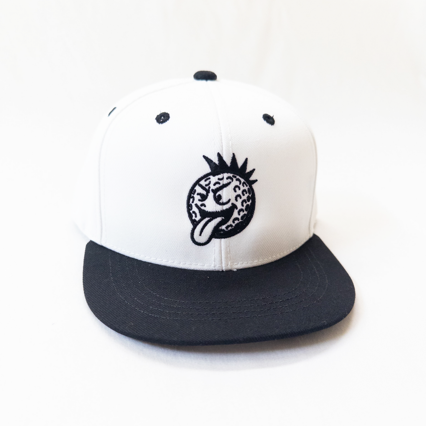 Punk Rock Golf Ball Youth Snapback Flat Bill Trucker Hat