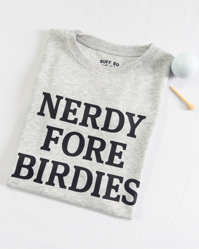 Nerdy Fore Birdie Ultra Soft Kids Short Sleeve T-Shirt