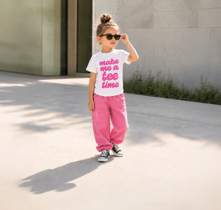 Make Me a Tee Time Pink Girl Ultra Soft Golf T-Shirt