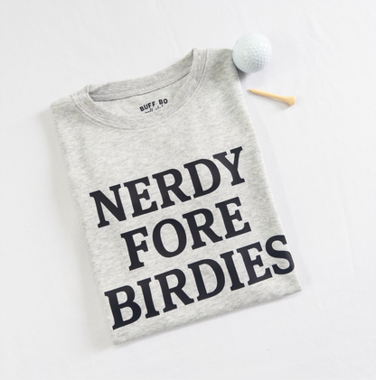 Nerdy Fore Birdie Ultra Soft Kids Short Sleeve T-Shirt