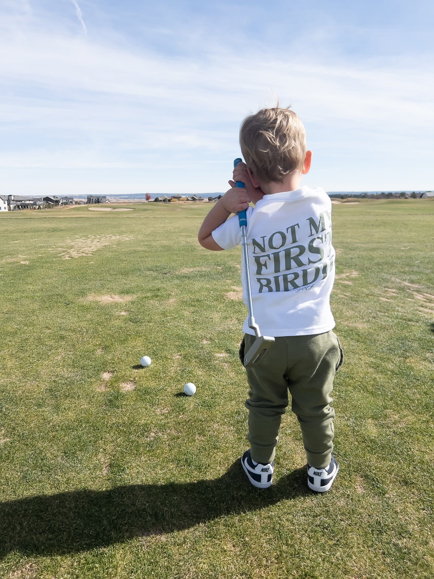 Not My First Birdie Golf Shirt Kids Toddler Youth T-Shirt