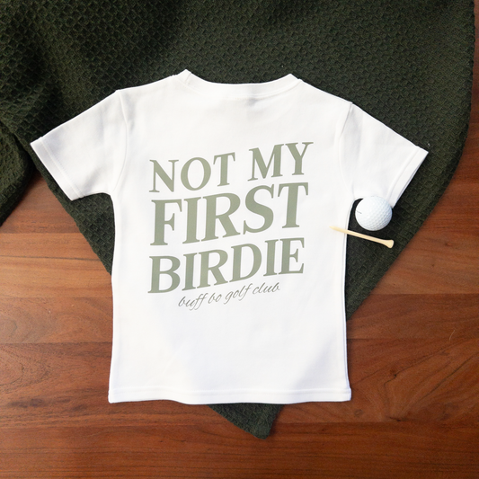 Not My First Birdie Golf Shirt Kids Toddler Youth T-Shirt