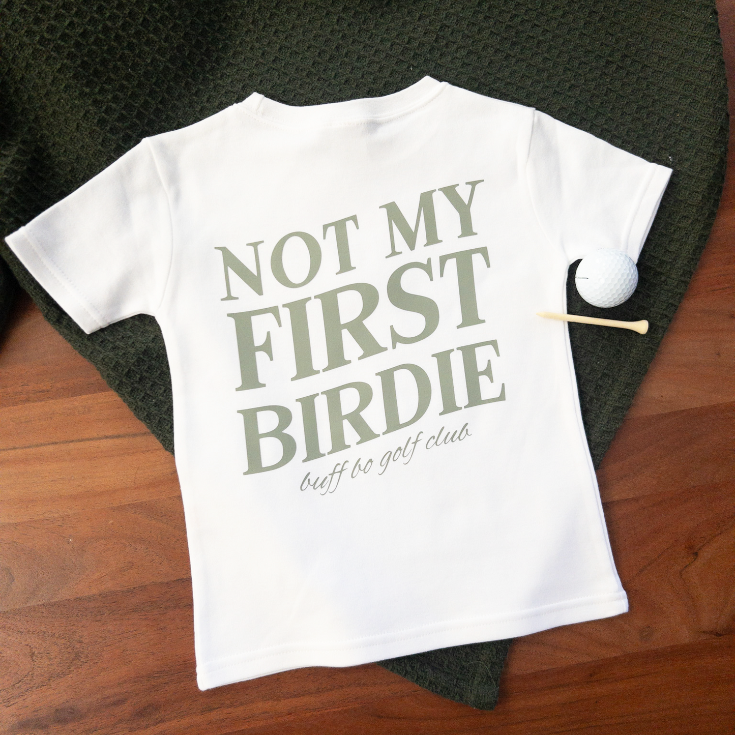 Not My First Birdie Golf Shirt Kids Toddler Youth T-Shirt