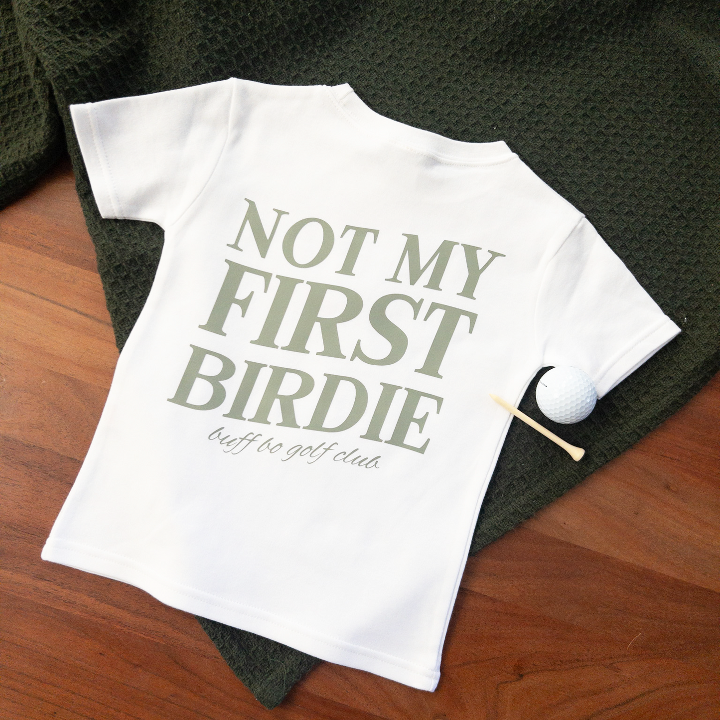 Not My First Birdie Golf Shirt Kids Toddler Youth T-Shirt