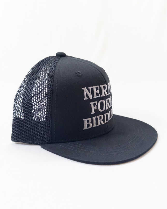 Nerdy Fore Birdies Youth Snapback Flat Bill Trucker Hat