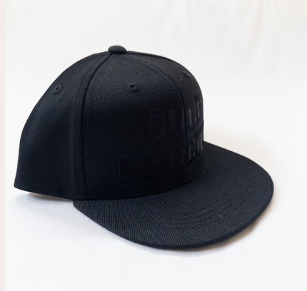 Black cap on a white background