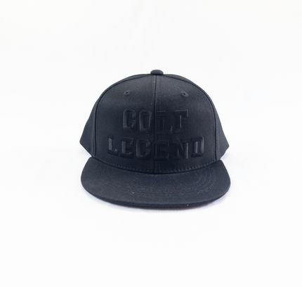 Black cap with 'GOLF LEGEND' text on a white background