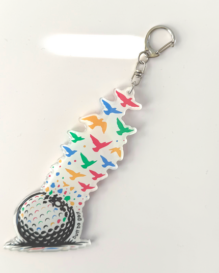 It's All Birdies Babies  Keychain