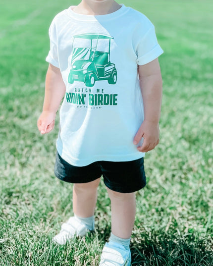 Catch Me Ridin' Birdie Youth Short Sleeve Golf T-Shirt