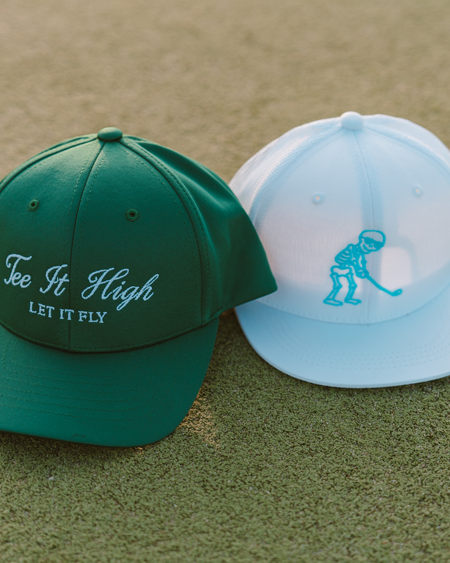 Skulligan Blue Skelly Youth Snapback Flat Bill Trucker Hat