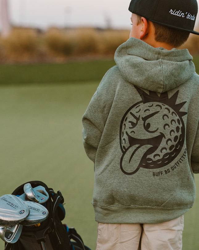 Fun Punk Rock Golf Ball Youth Toddler Fleece Hoodie Sweatshirt