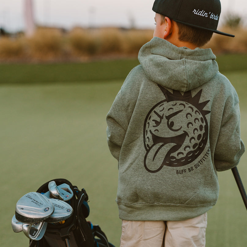 Fun Punk Rock Golf Ball Youth Toddler Fleece Hoodie Sweatshirt