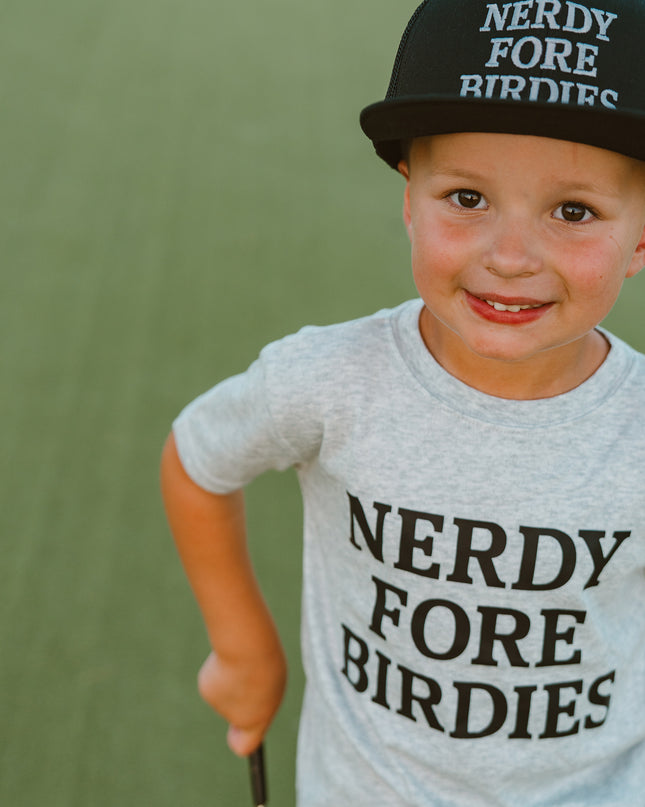Nerdy Fore Birdie Ultra Soft Kids Short Sleeve T-Shirt