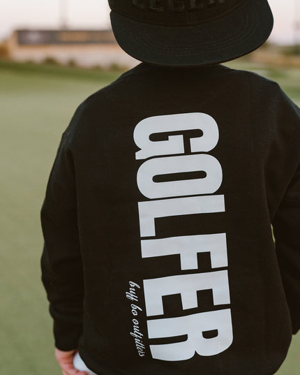 Streetwear Golfer Youth Toddler Fleece Crewneck Sweatshirt