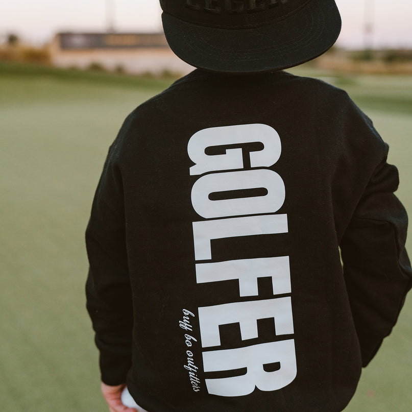 Streetwear Golfer Youth Toddler Fleece Crewneck Sweatshirt