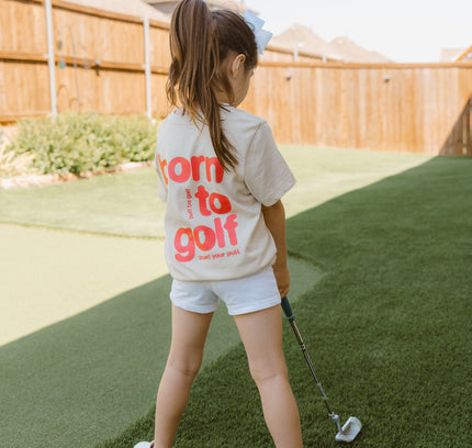 Born to Golf Streetwear Ultra Soft Toddler Youth Golf T-Shirt