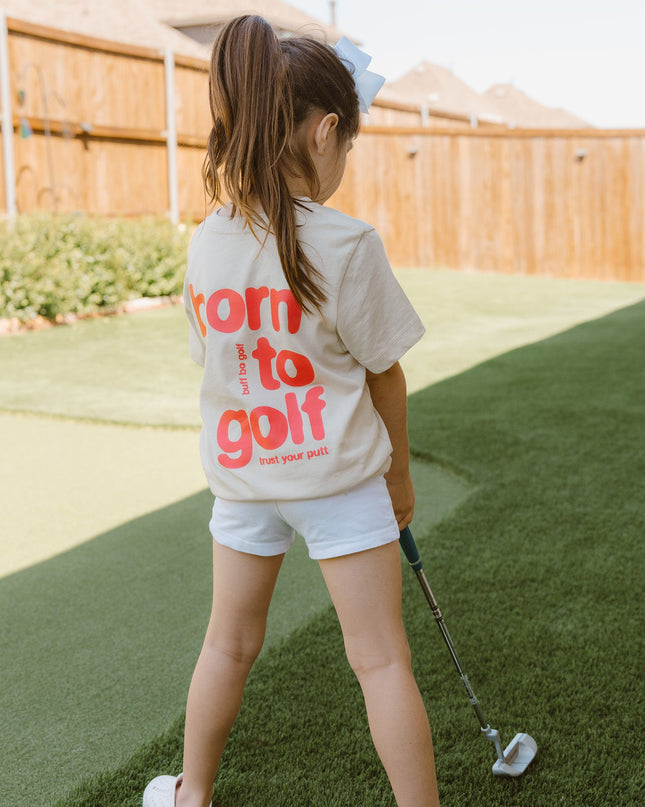 Born to Golf Streetwear Ultra Soft Toddler Youth Golf T-Shirt