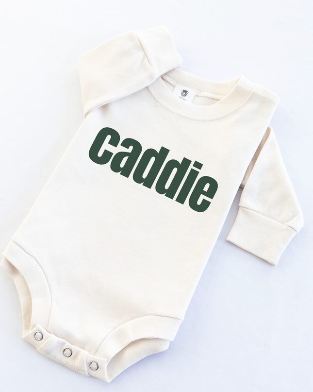 Caddie Block Font Golf Theme Baby Infant Bodysuit Onesie®