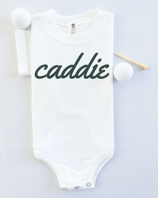 Caddie Script Font Golf Theme Baby Infant Bodysuit Onesie®