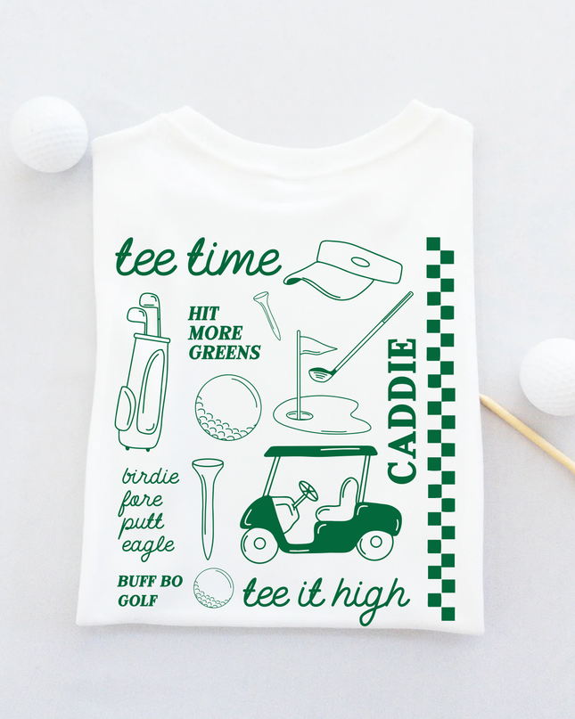 Fun Streetwear Style Ultra Soft Youth Golf T-Shirt - Green