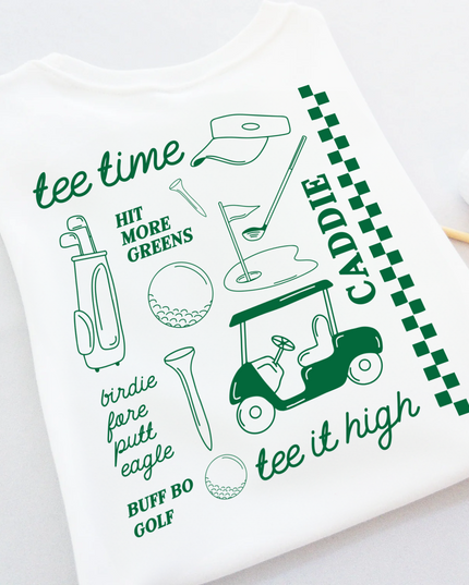 Fun Streetwear Style Ultra Soft Youth Golf T-Shirt - Green
