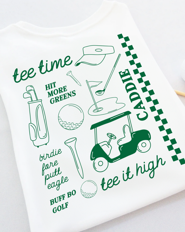 Fun Streetwear Style Ultra Soft Youth Golf T-Shirt - Green