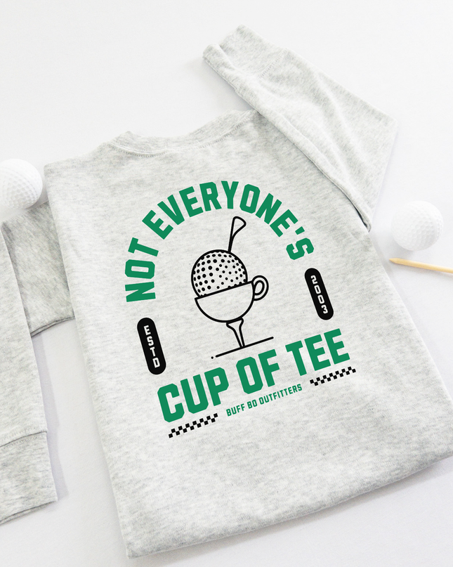 Not Everyone's Cup of Tee Golf Youth Lightweight Long Sleeve Sweatshirt
