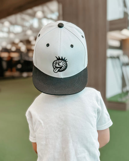 Punk Rock Golf Ball Youth Snapback Flat Bill Trucker Hat