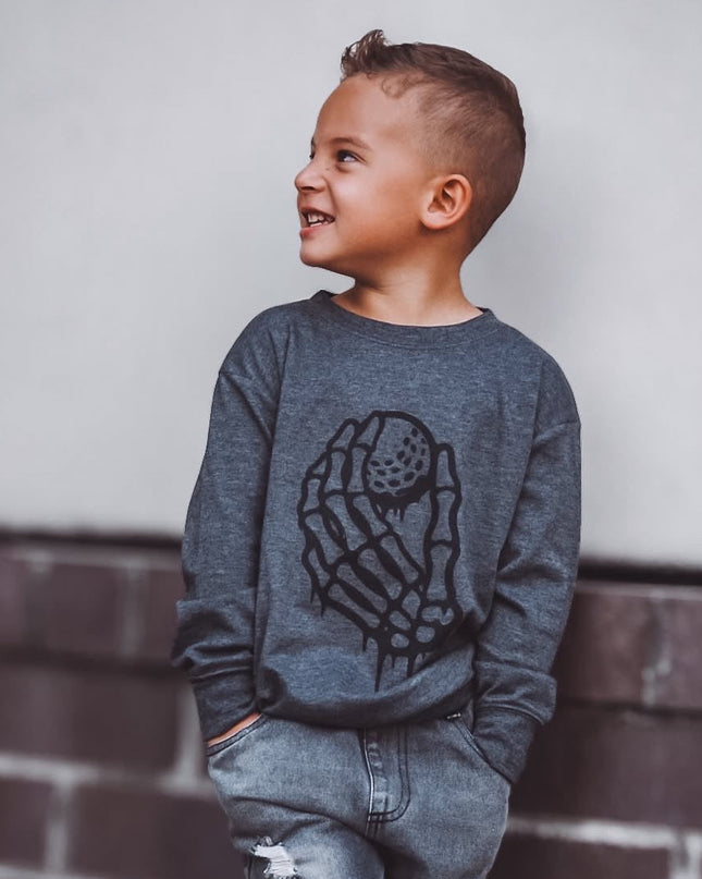 Get a Grip Skeleton Ultra Soft Lightweight Long Sleeve Youth Shirt