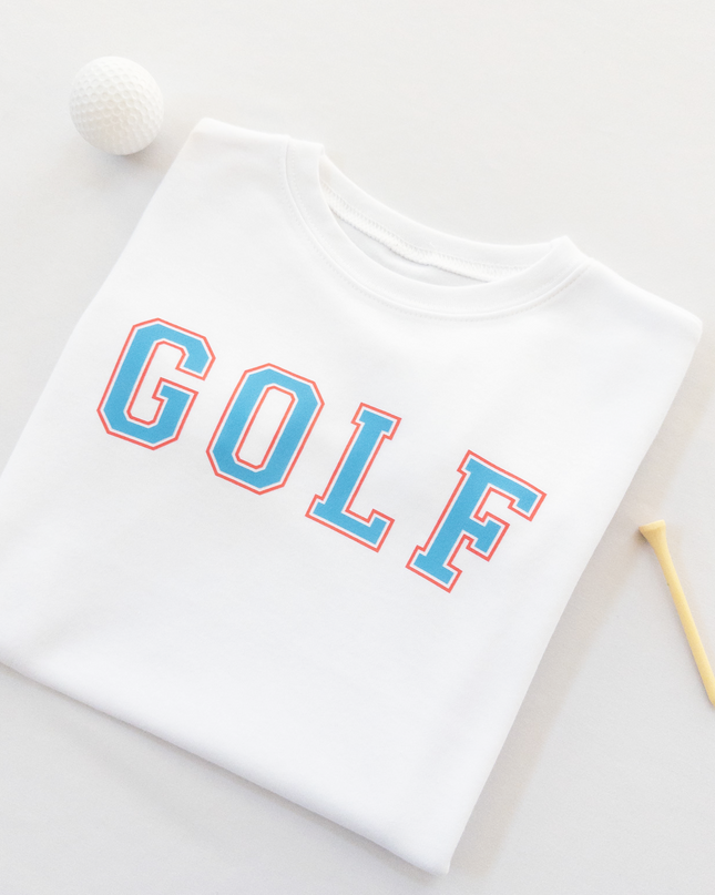 Red and Blue Golf Ultra Soft Toddler Youth T-Shirt
