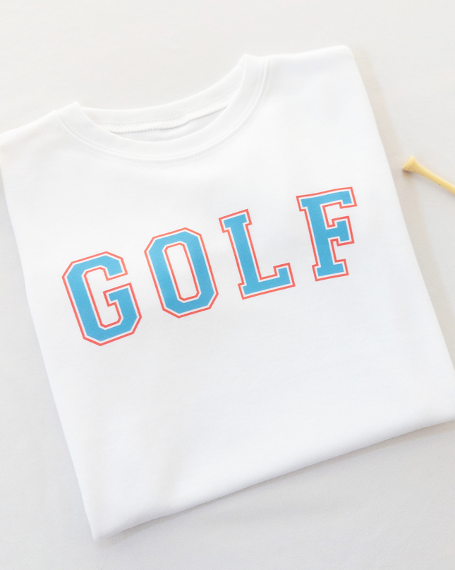 Red and Blue Golf Ultra Soft Toddler Youth T-Shirt