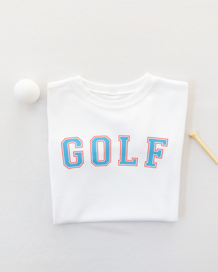 Red and Blue Golf Ultra Soft Toddler Youth T-Shirt
