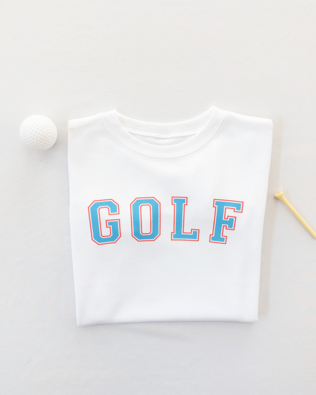 Red and Blue Golf Ultra Soft Toddler Youth T-Shirt