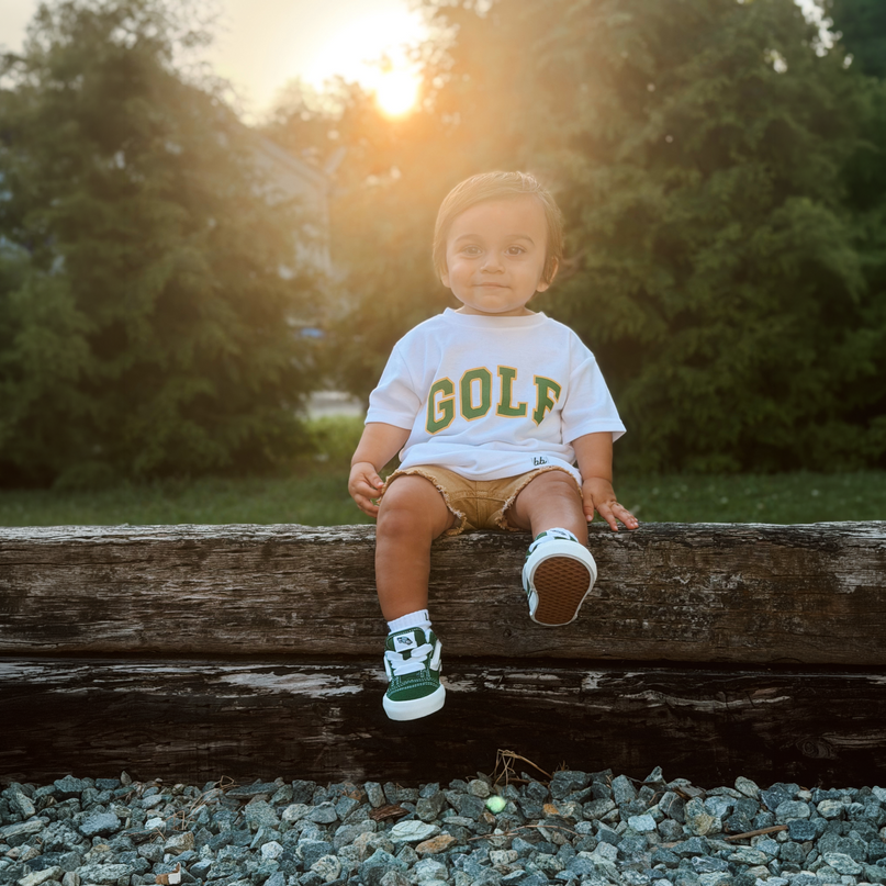 Spring Major Golf Ultra Soft Green and Yellow T-Shirt