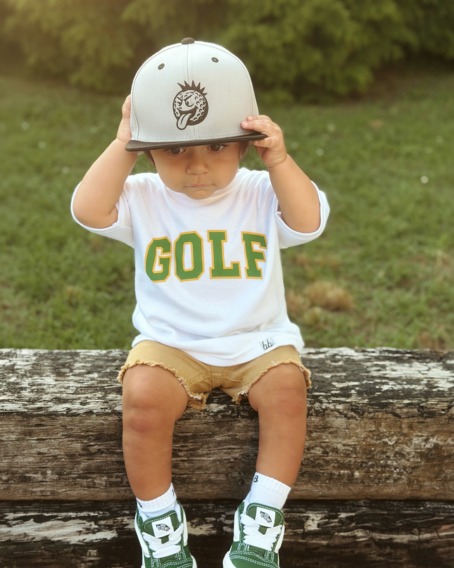 Spring Major Golf Ultra Soft Green and Yellow T-Shirt
