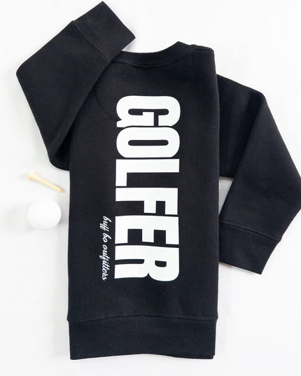 Streetwear Golfer Youth Toddler Fleece Crewneck Sweatshirt