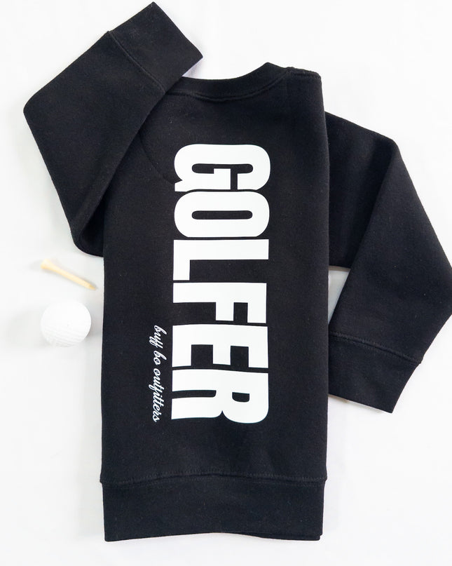 Streetwear Golfer Youth Toddler Fleece Crewneck Sweatshirt