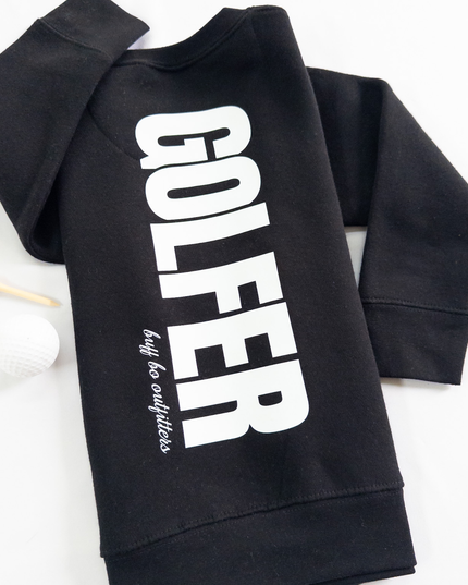 Streetwear Golfer Youth Toddler Fleece Crewneck Sweatshirt