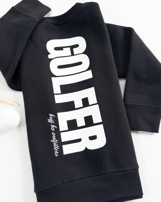 Streetwear Golfer Youth Toddler Fleece Crewneck Sweatshirt