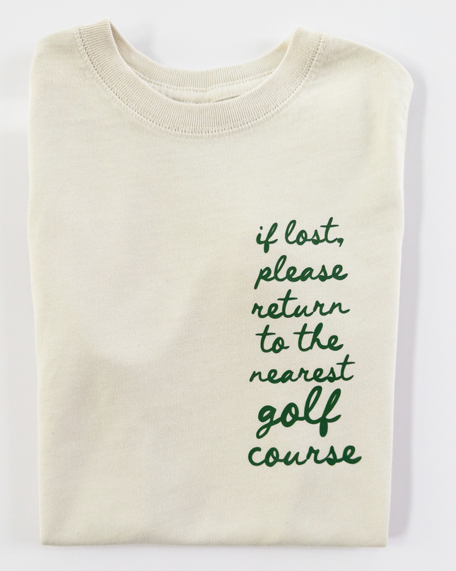 If Lost Ultra Soft Youth Golf T-Shirt